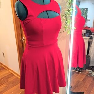 Jack by BB Dakota Vibrant Red Cutout Mini Dress